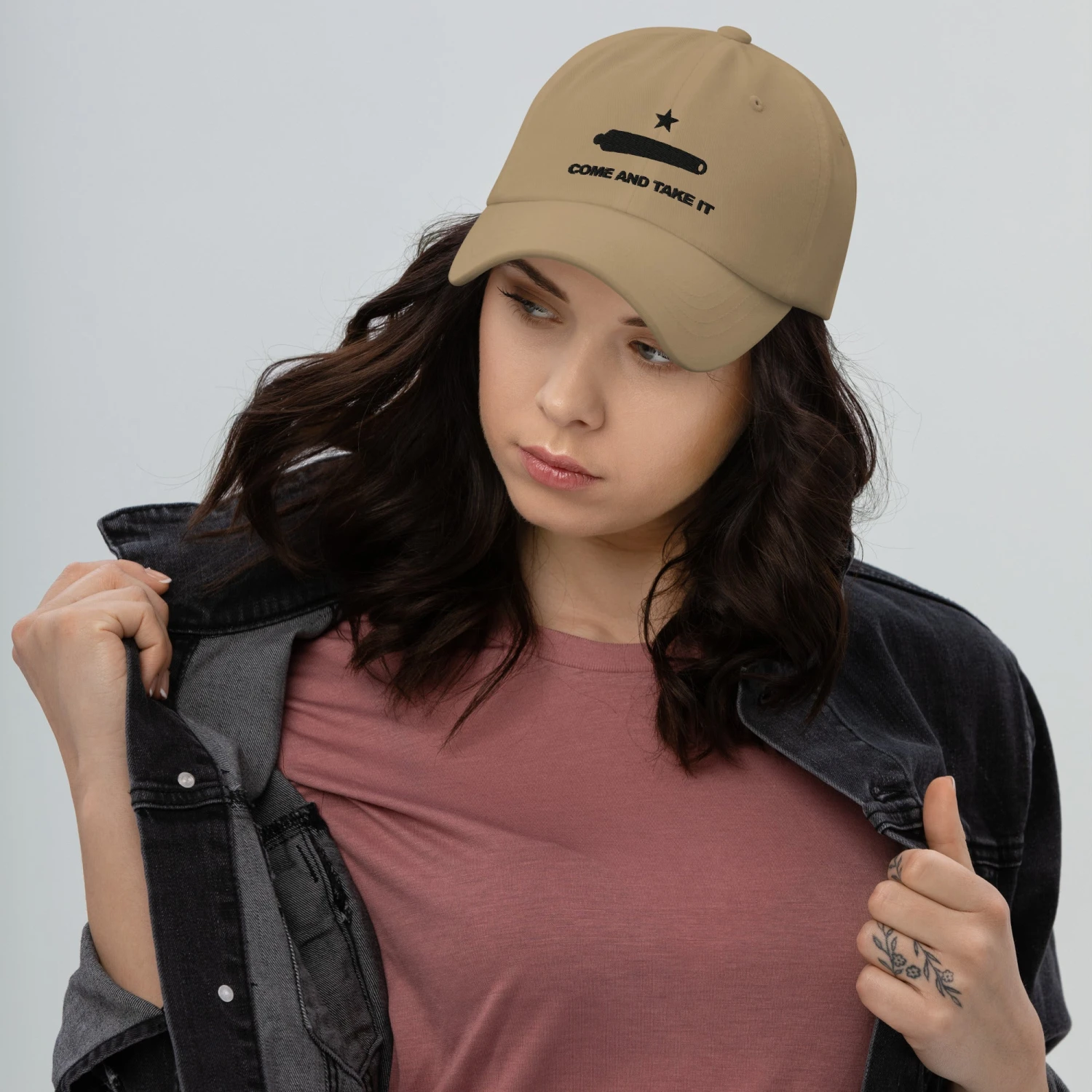 Dad Hat - Come And Take It (Black Embroidered) - Image 10