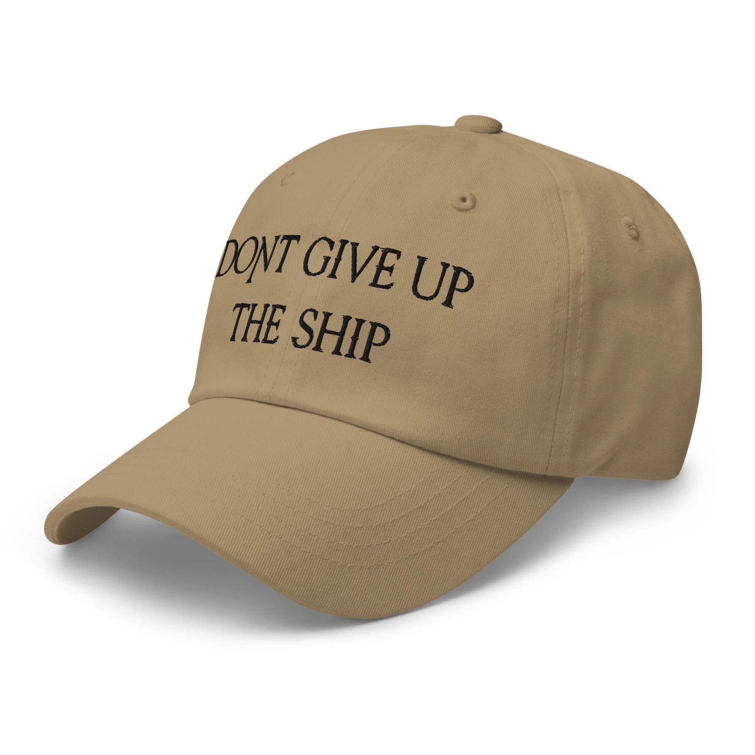 Dad Hat - Dont Give Up The Ship (Black Embroidered) - Image 15