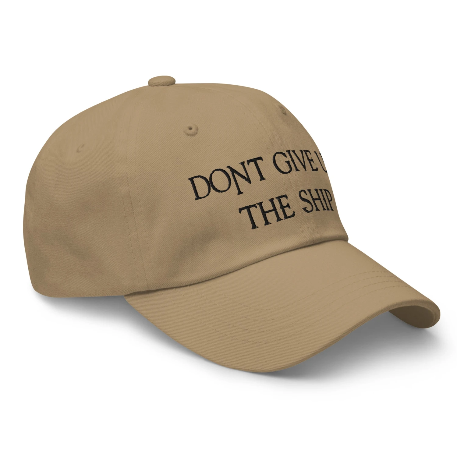 Dad Hat - Dont Give Up The Ship (Black Embroidered) - Image 14