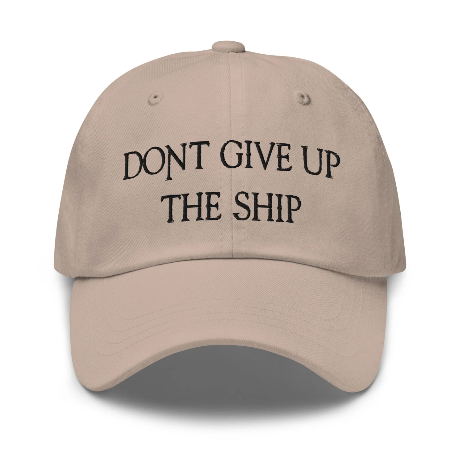 Dad Hat - Dont Give Up The Ship (Black Embroidered) - Image 19