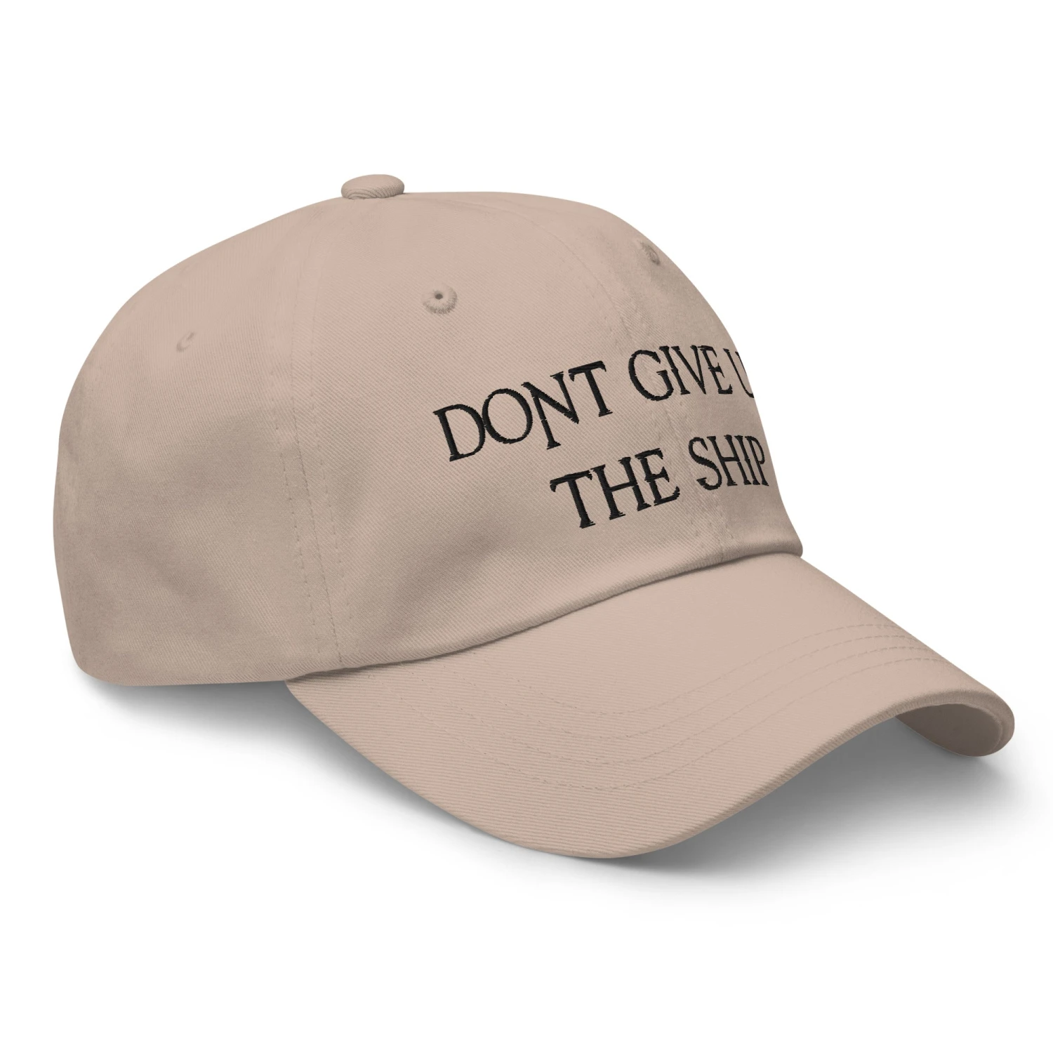 Dad Hat - Dont Give Up The Ship (Black Embroidered) - Image 20