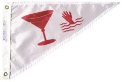Nylon Cocktail Bow Pennant
