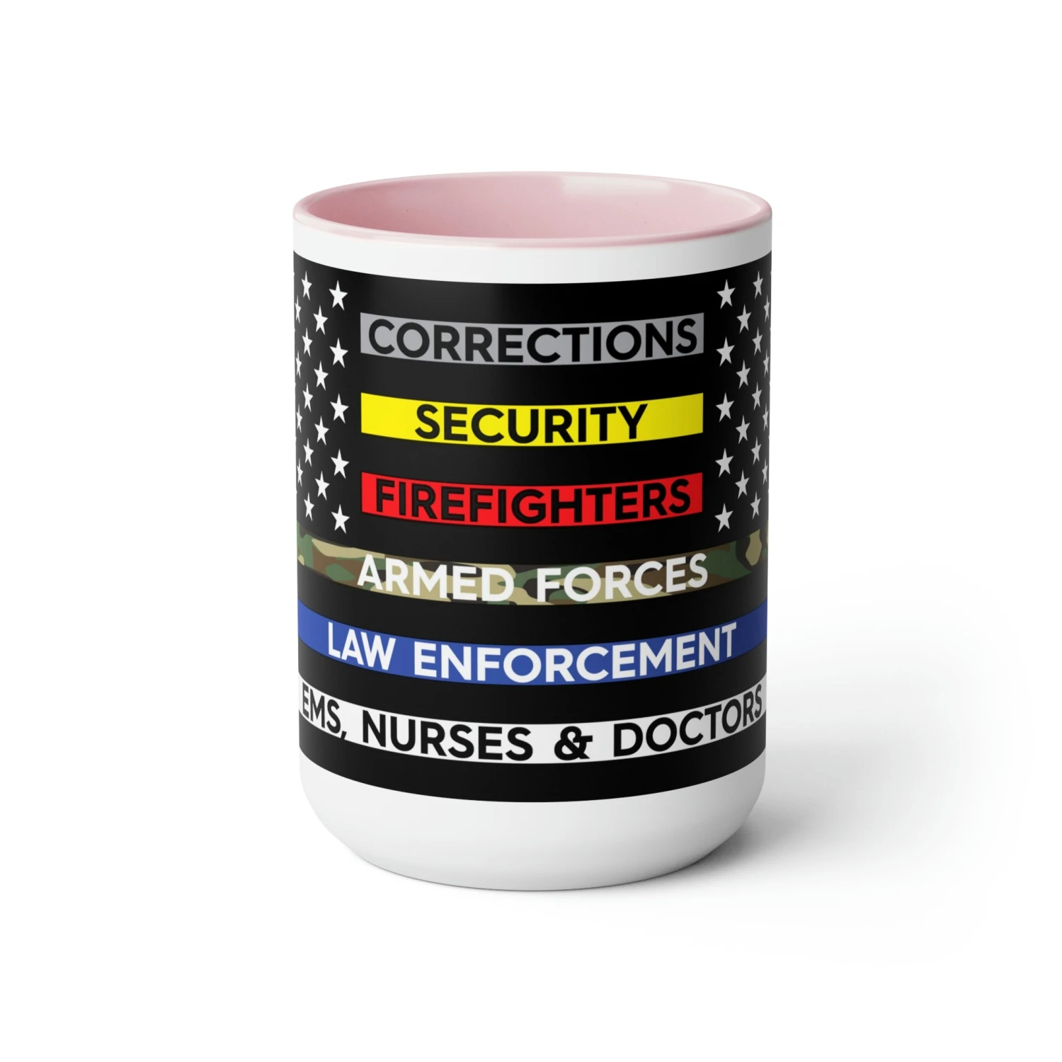 Thin Line USA Flag™ Coffee Mugs, 15oz - Image 6