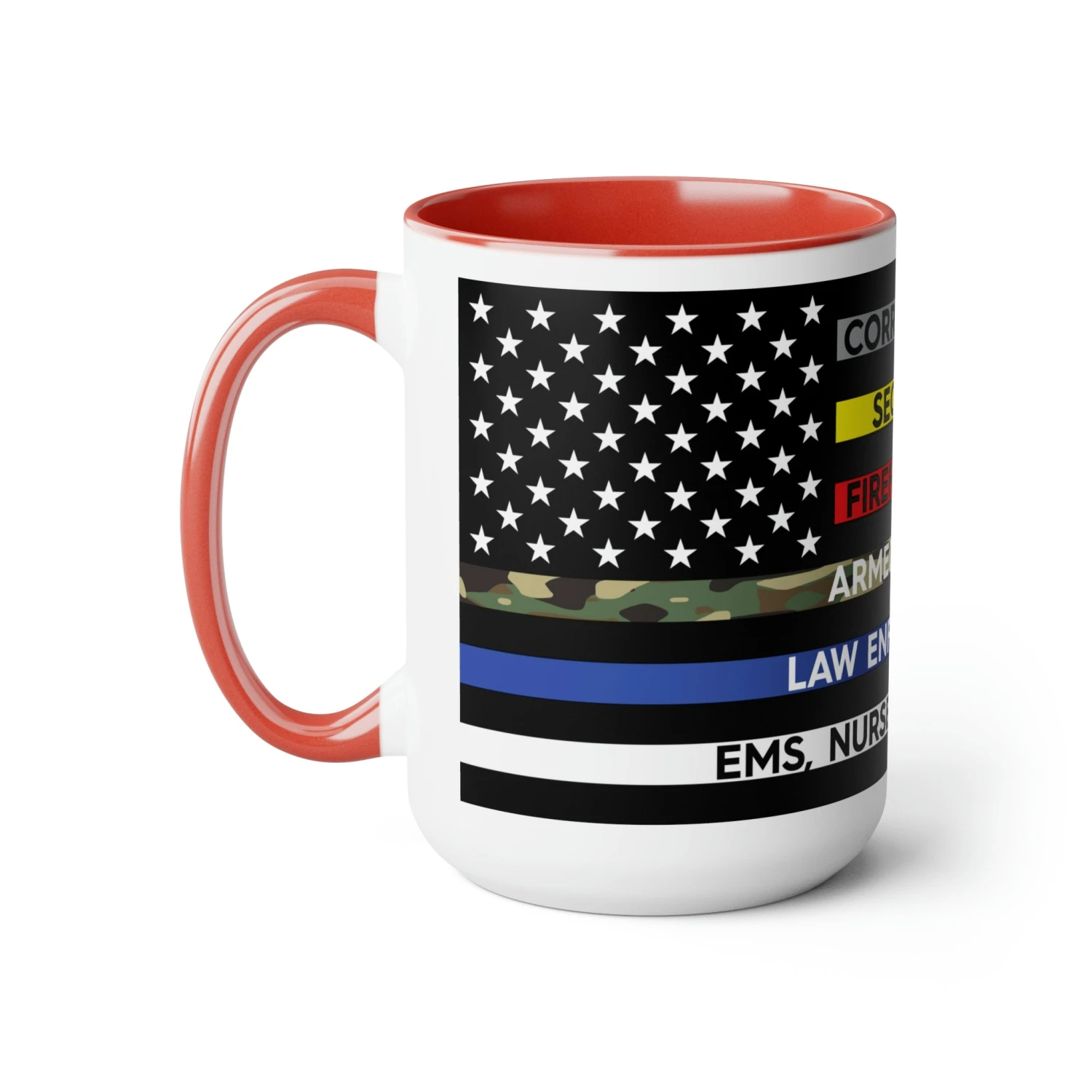 Thin Line USA Flag™ Coffee Mugs, 15oz - Image 14