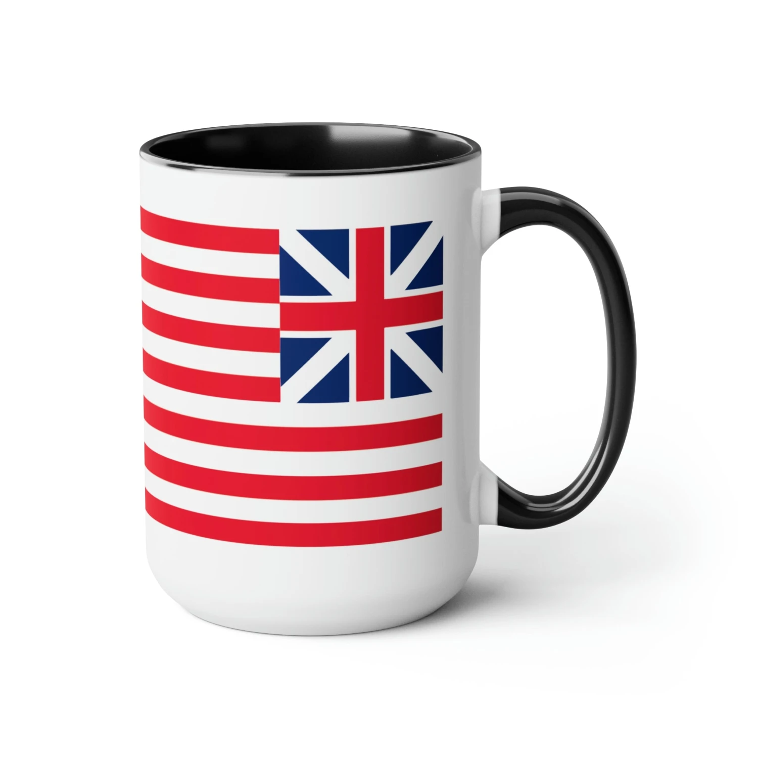 Two-Tone Grand Union Flag Coffee Mugs, 15oz - Image 3