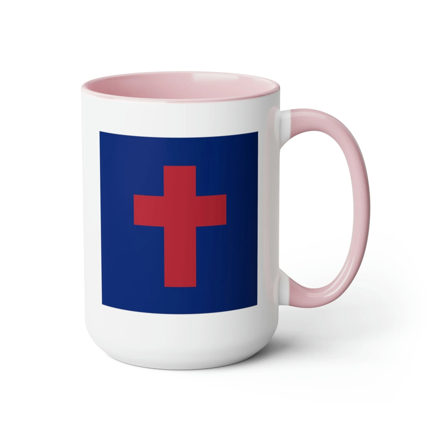 Two-Tone Christian Flag Coffee Mugs, 15oz - Image 18