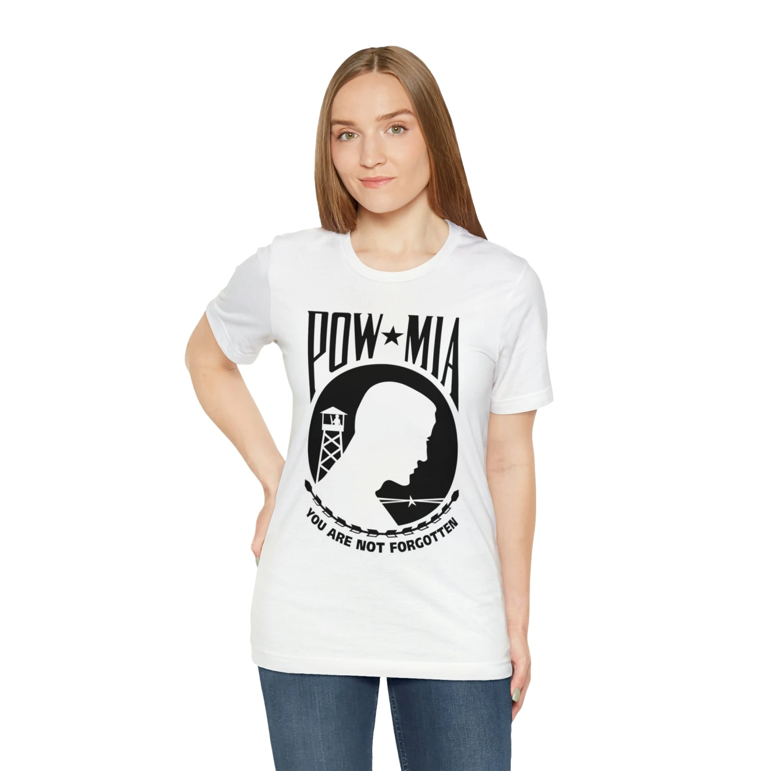 POW-MIA T Shirt: Bella + Canvas 3001 - Image 10