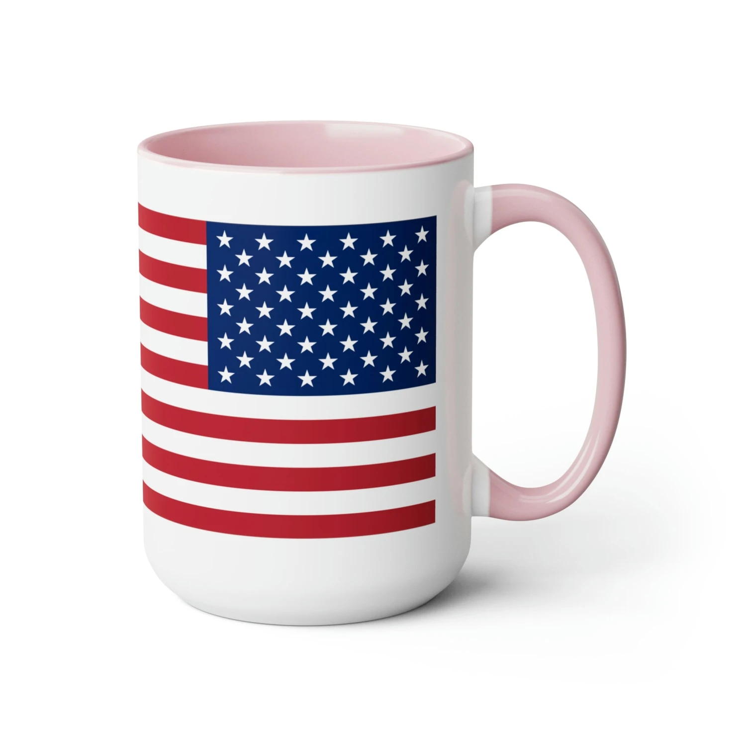 Two-Tone American Flag Coffee Mugs, 15oz - Image 18