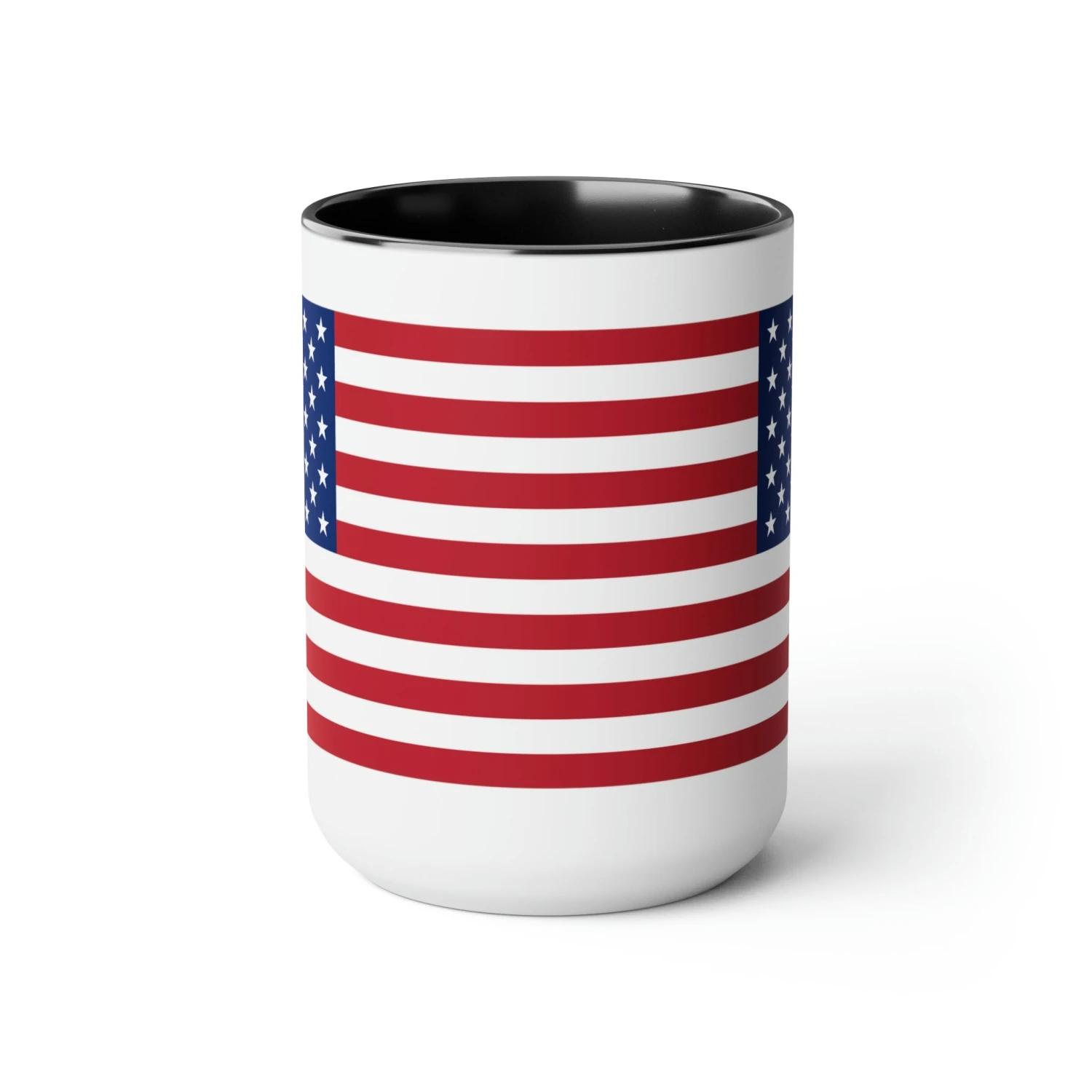 Two-Tone American Flag Coffee Mugs, 15oz - Image 2