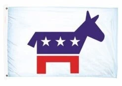 Lightweight Printed Democratic Flag