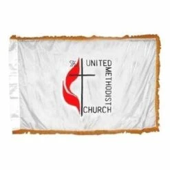 3' X 5' Indoor/Parade Methodist Flag - Fringed Or Unfringed