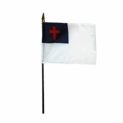 Christian Stick Flags - 8 In X 12 In