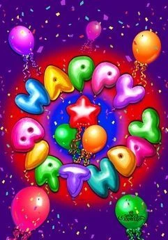 Birthday Confetti Flag/Banner