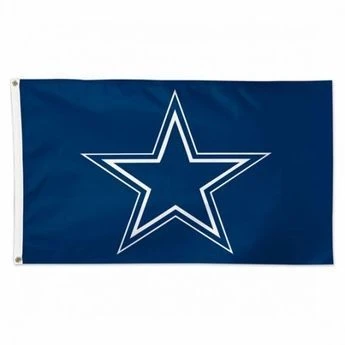 Deluxe Dallas Cowboys Flag - Blue - 3 Ft X 5 Ft