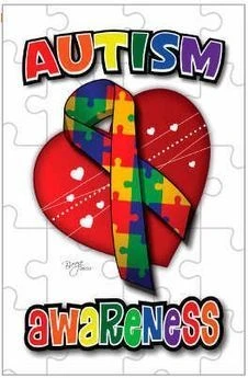 Deluxe Autism Awareness House Flag