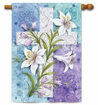 Easter Lilies Garden Flag - Image 2