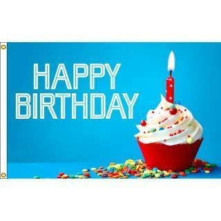 Happy Birthday Candle Flag