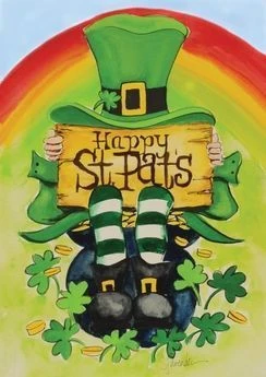 Happy Saint Pat's Decorative Garden Flag
