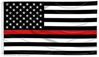 Lightweight Printed Thin Red Line US Flag