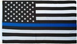 Lightweight Printed Thin Blue Line US Flag