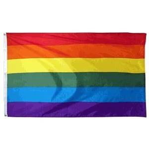 Econo-Poly Rainbow Flag - 3 Ft X 5 Ft