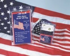 Embroidered Marine-Grade Nylon US Boat Flags