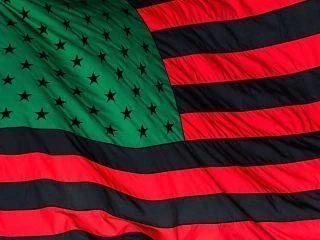 African American USA Flag