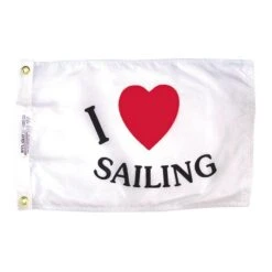 I Love Sailing Flag
