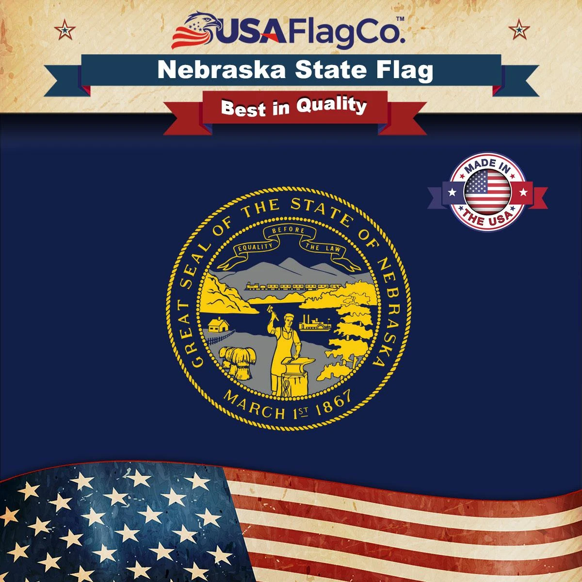 Nebraska Flag