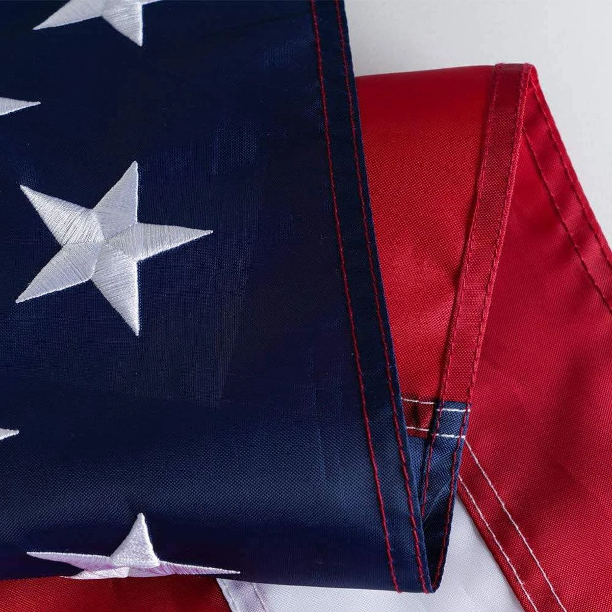 Nylon American Flag (3x5 Foot) Embroidered Stars & Sewn Stripes - Image 4