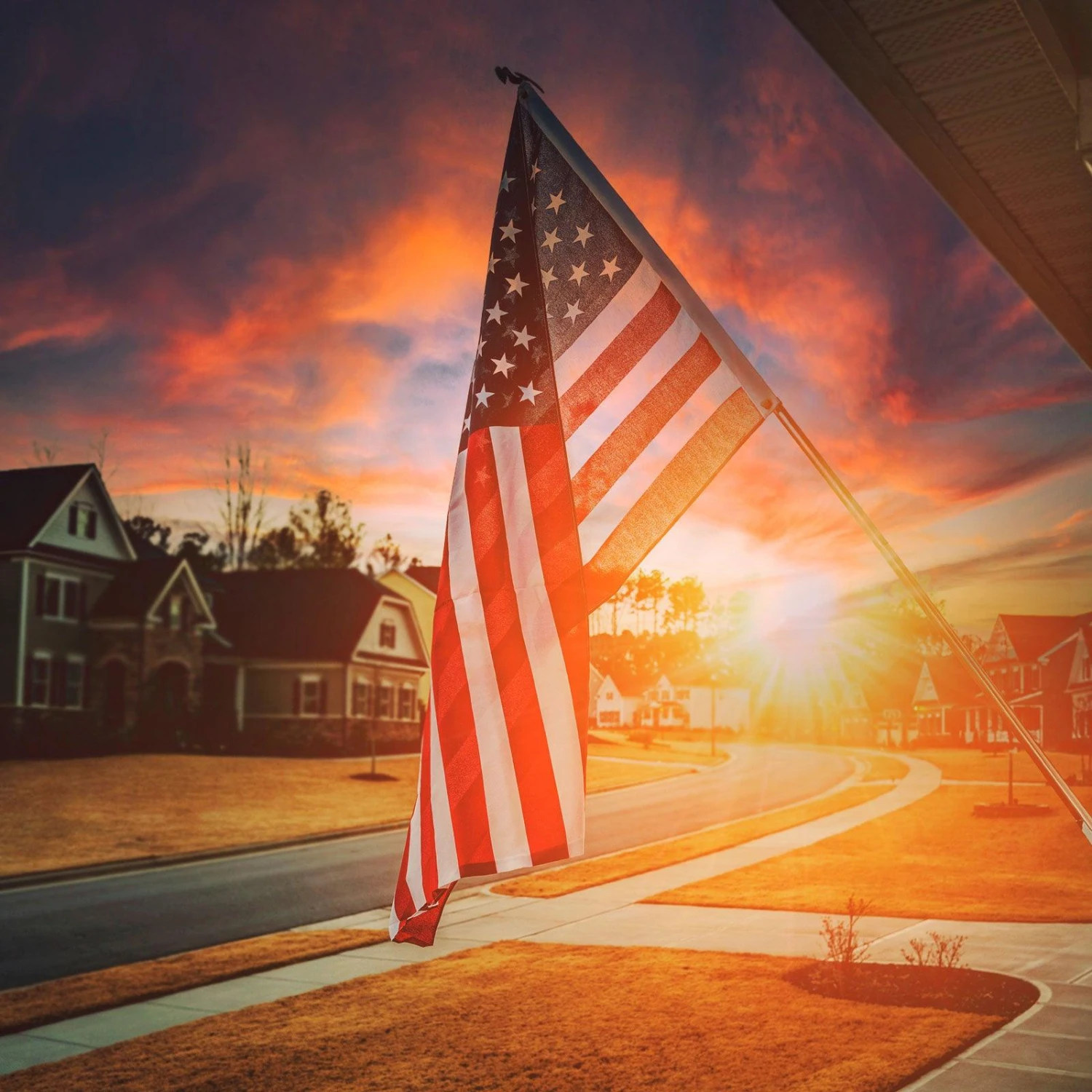 Nylon American Flag (3x5 Foot) Embroidered Stars & Sewn Stripes - Image 6