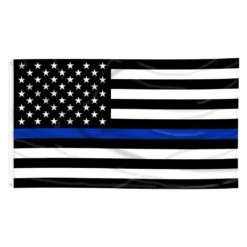 Nylon Printed Thin Blue Line US Flag