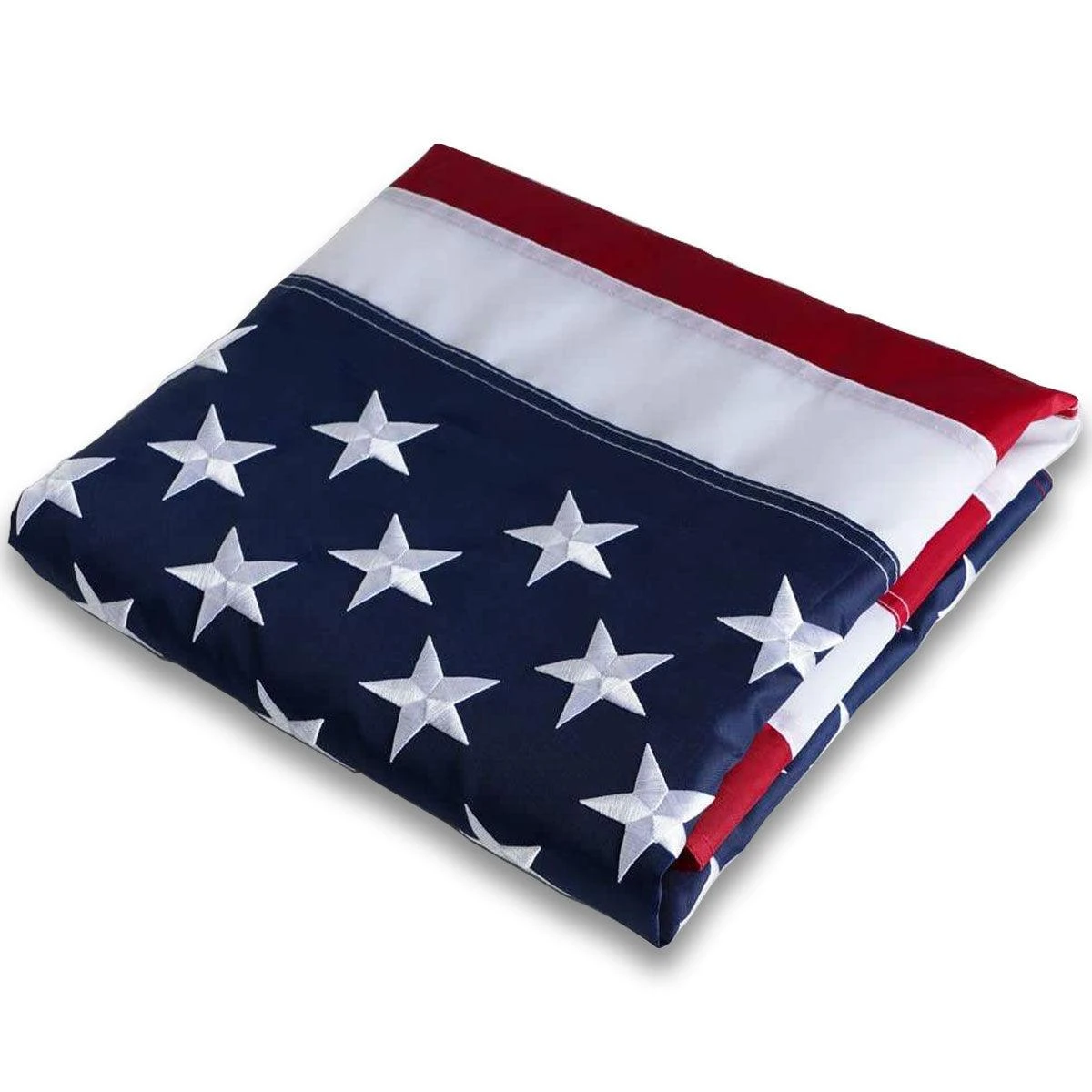 Polyester American Flag (3x5 Foot) Embroidered Stars & Sewn Stripes - Image 8
