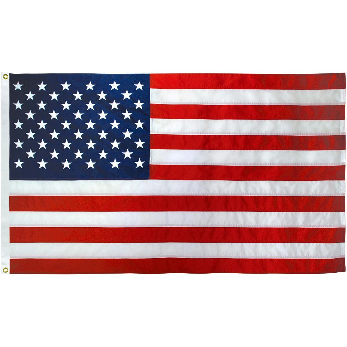 Polyester American Flag (4x6 Foot) Embroidered Stars & Sewn Stripes