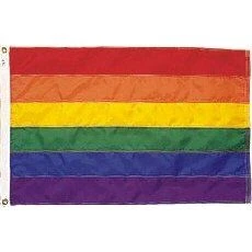 12" X 18" Outdoor Nylon Rainbow Flag