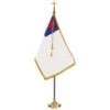 Deluxe Christian Flag Set - 9 Ft