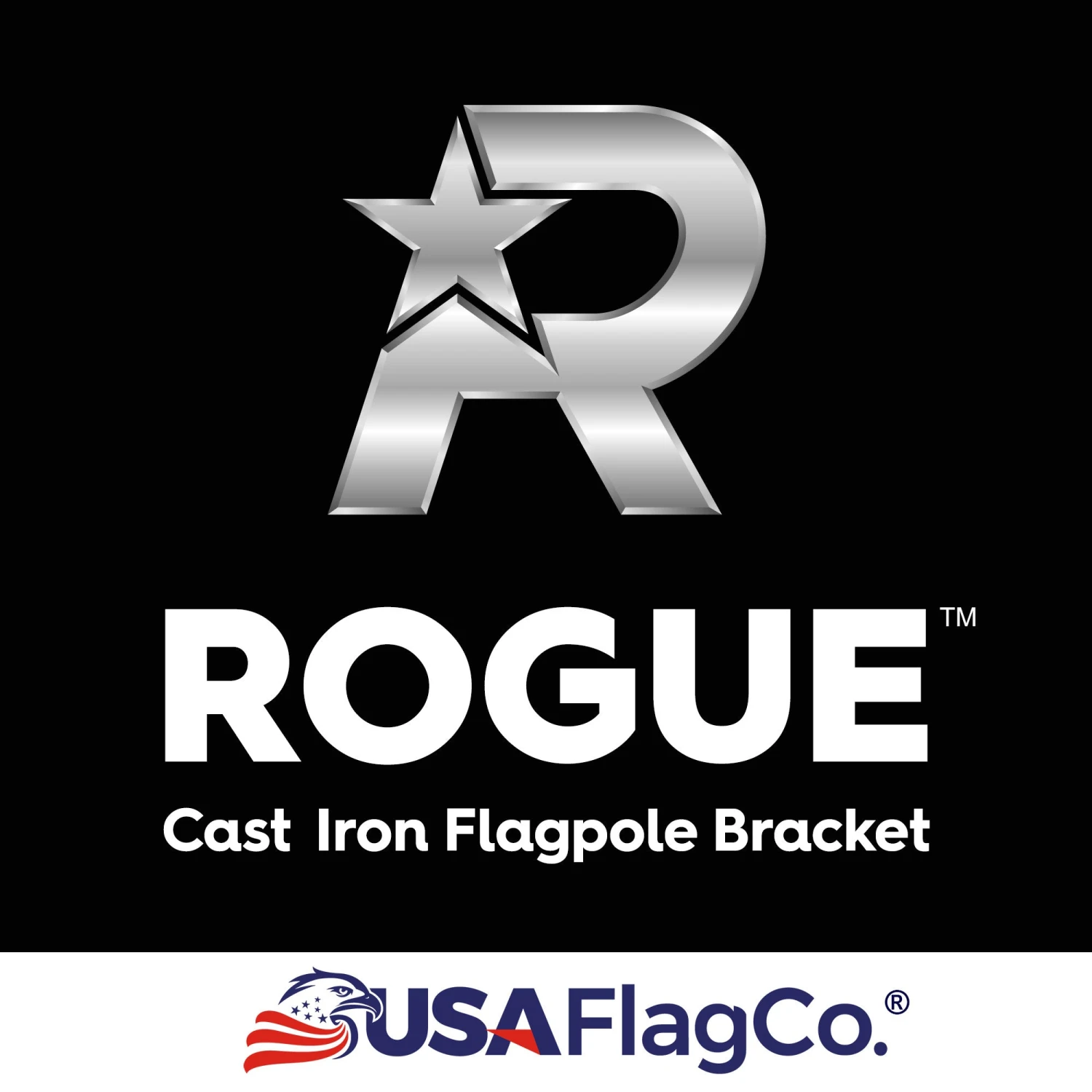 PATRIOT™ Flag Pole And ROGUE™ Bracket Kit - Classic Black (6ft, 1" Diameter) - Image 5
