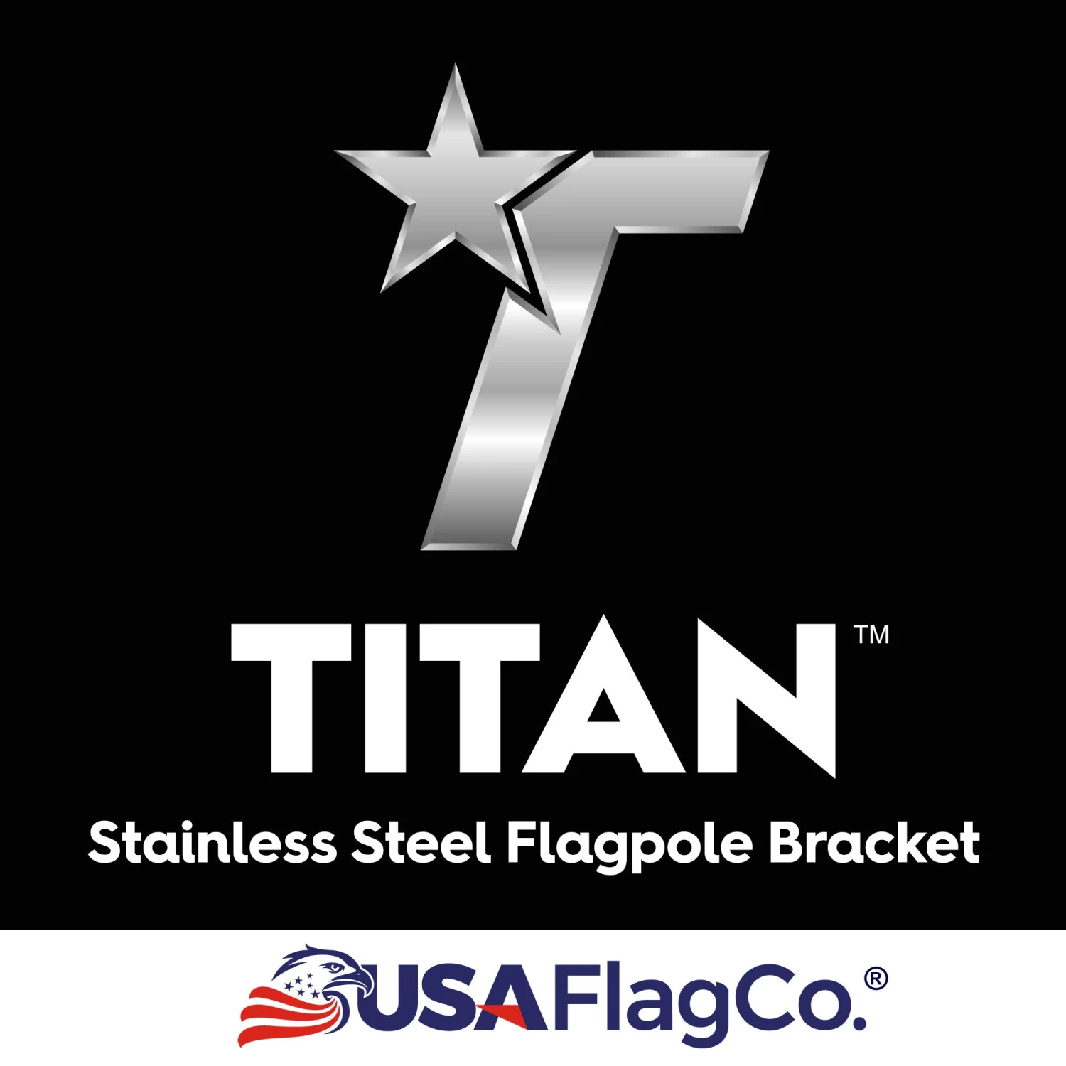 PATRIOT™ Flag Pole And TITAN™ Bracket Kit - Silver (6ft, 1" Diameter) - Image 5